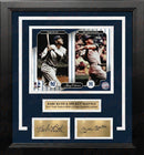 Babe Ruth & Mickey Mantle New York Yankees 8" x 10" Framed Baseball Photo with Engraved Autographs by Dynasty Sports & Framing