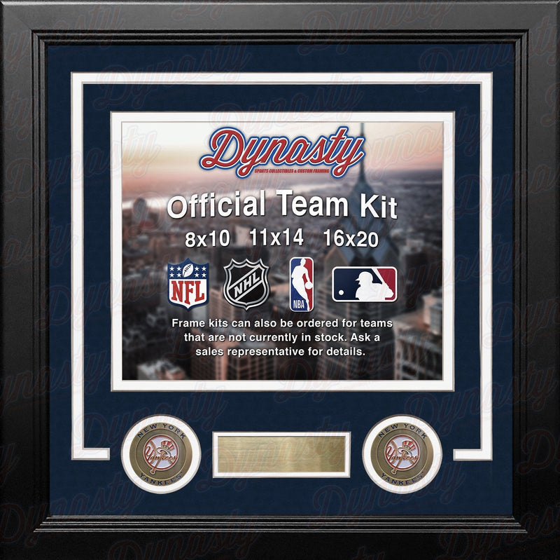 New York Yankees Custom MLB Baseball 8x10 Picture Frame Kit (Multiple Colors)