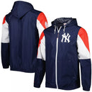 New York Yankees Mitchell & Ness Throw It Back Full Zip Windbreaker Jacket by Dynasty Sports & Framing