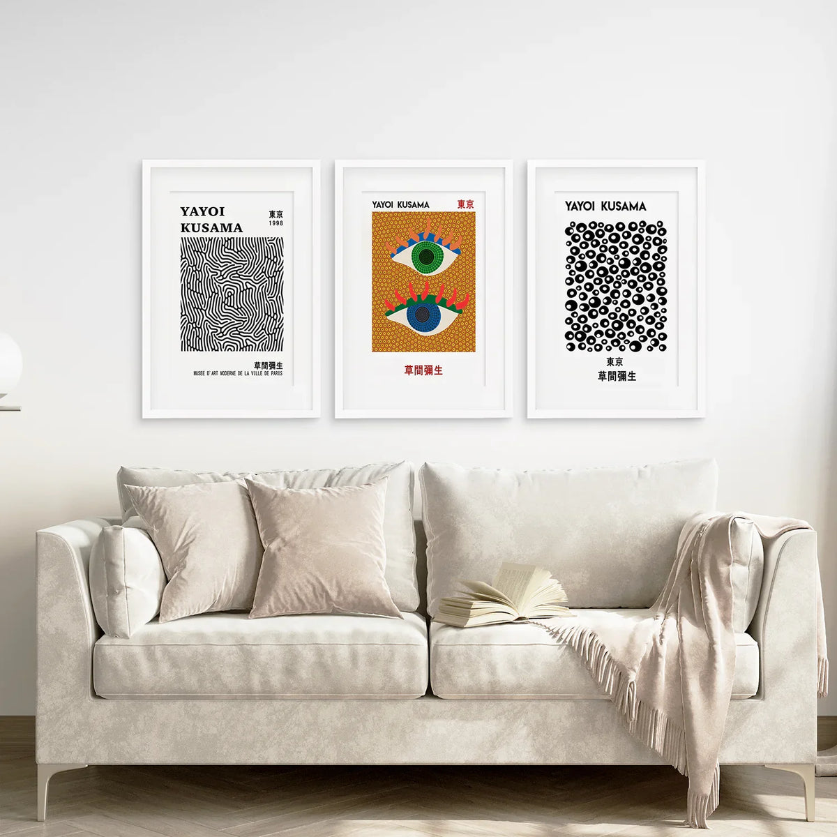 Japanese Yayoi Kusama Famous Wall Art Decor, photo 6 of 9