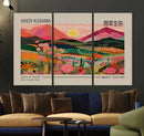 Yayoi Kusama Landscape Wall Art Canvas Print – Vibrant