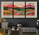 Yayoi Kusama Landscape Wall Art Canvas Print – Vibrant