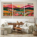 Yayoi Kusama Landscape Wall Art Canvas Print – Vibrant