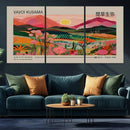 Yayoi Kusama Landscape Wall Art Canvas Print – Vibrant