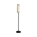 Alabaster Years Black Marble Floor Lamp