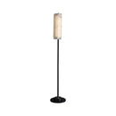 Alabaster Years Black Marble Floor Lamp