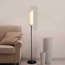 Alabaster Years Black Marble Floor Lamp