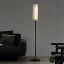 Alabaster Years Black Marble Floor Lamp