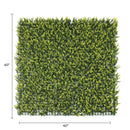 Yellow English Boxwood Artificial Vertical Garden Green Wall Panel 40×40in 11 SQ FT – UV Resistant – Commercial Grade