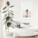 Yellow Surfboard Poster. Coastal Lifestyle Themed Print by Wall Art Set
