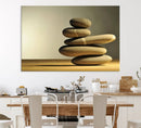 Yellow Zen Stones on Yellow Background Wall Art Yoga Zen by MyGreatCanvas | Canvas Wall Art Prints | Photo Prints & Wall Decor
