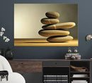 Yellow Zen Stones on Yellow Background Wall Art Yoga Zen by MyGreatCanvas | Canvas Wall Art Prints | Photo Prints & Wall Decor