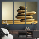 Yellow Zen Stones on Yellow Background Wall Art Yoga Zen by MyGreatCanvas | Canvas Wall Art Prints | Photo Prints & Wall Decor