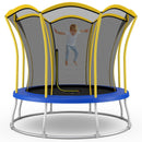 10 Feet Unique Flower Shape Trampoline with Galvanized Steel Frame by LJGDeals