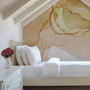 Yellow Alcohol Ink Wall Mural