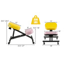 Adjustable Ergonomic Kneeling Chair with Upgraded Gas Spring Rod and Thick Foam Cushions