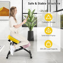 Adjustable Ergonomic Kneeling Chair with Upgraded Gas Spring Rod and Thick Foam Cushions by LJGDeals