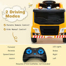 12V Kids Ride-on Garbage Truck with Warning Lights and 6 Recycling Accessories by LJGDeals