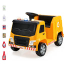12V Kids Ride-on Garbage Truck with Warning Lights and 6 Recycling Accessories by LJGDeals