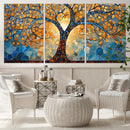 Yggdrasil Tree of Life Mosaic Stained Glass Wall Art,