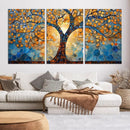 Yggdrasil Tree of Life Mosaic Stained Glass Wall Art,