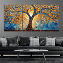 Yggdrasil Tree of Life Mosaic Stained Glass Wall Art,