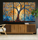Yggdrasil Tree of Life Mosaic Stained Glass Wall Art,