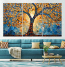 Yggdrasil Tree of Life Mosaic Stained Glass Wall Art,