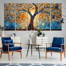 Yggdrasil Tree of Life Mosaic Stained Glass Wall Art,