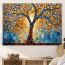 Yggdrasil Tree of Life Mosaic Stained Glass Wall Art,