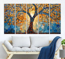Yggdrasil Tree of Life Mosaic Stained Glass Wall Art,