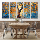 Yggdrasil Tree of Life Mosaic Stained Glass Wall Art,