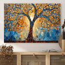 Yggdrasil Tree of Life Mosaic Stained Glass Wall Art,