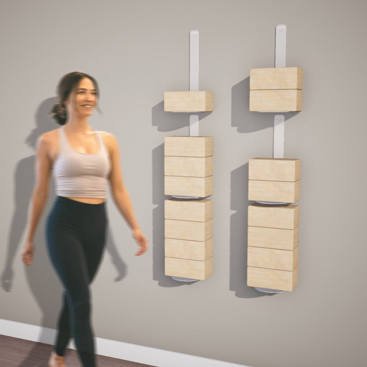 Yoga Block Wall Bracket | White, photo 8 of 9