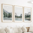 Yosemite Valley Triptych. US National Park Wall Art Prints by Wall Art Set