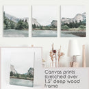 Yosemite Valley Triptych. US National Park Wall Art Prints by Wall Art Set