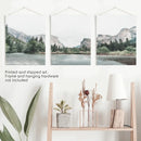 Yosemite Valley Triptych. US National Park Wall Art Prints by Wall Art Set
