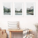 Yosemite Valley Triptych. US National Park Wall Art Prints by Wall Art Set