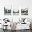 Yosemite Valley Triptych. US National Park Wall Art Prints by Wall Art Set