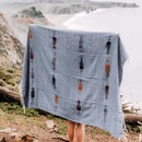 Heather Grey Baja Thunderbird Blanket by West Path