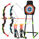 Youth Archery Bow Set with LED Light Up Bow and 20 Suction Cup Arrows for Kids by LJGDeals