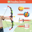 Youth Archery Bow Set with LED Light Up Bow and 20 Suction Cup Arrows for Kids by LJGDeals