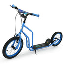 Youth Scooter with Adjustable Handlebar and 16/14-Inch Inflatable Wheels for Age 8+ Years Old by LJGDeals