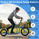 Youth Scooter with Adjustable Handlebar and 16/14-Inch Inflatable Wheels for Age 8+ Years Old by LJGDeals