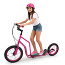 Youth Scooter with Adjustable Handlebar and 16/14-Inch Inflatable Wheels for Age 8+ Years Old by LJGDeals