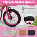 Youth Scooter with Adjustable Handlebar and 16/14-Inch Inflatable Wheels for Age 8+ Years Old by LJGDeals