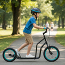 Youth Scooter with Adjustable Handlebar and 16/14-Inch Inflatable Wheels for Age 8+ Years Old by LJGDeals