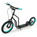 Youth Scooter with Adjustable Handlebar and 16/14-Inch Inflatable Wheels for Age 8+ Years Old by LJGDeals