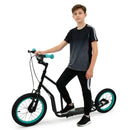 Youth Scooter with Adjustable Handlebar and 16/14-Inch Inflatable Wheels for Age 8+ Years Old by LJGDeals