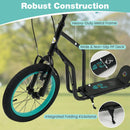 Youth Scooter with Adjustable Handlebar and 16/14-Inch Inflatable Wheels for Age 8+ Years Old by LJGDeals